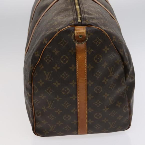 LOUIS VUITTON Monogram Keepall Bandouliere 60 Boston Bag M41412 LV Auth BA128 - Picture 3 of 16